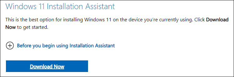   télécharger l'Assistant d'installation de Windows 11