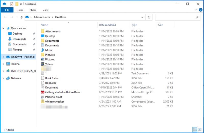   herhangi bir dosyayı OneDrive klasörüne sürükleyip bırakın