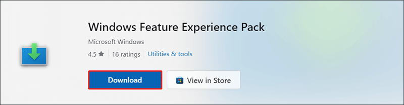 Hva er Windows Feature Experience Pack på Windows 11 10?