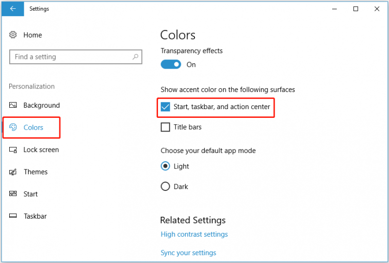 4 viisi, kuidas parandada tegumiriba värvi muutumist Windows 10-s