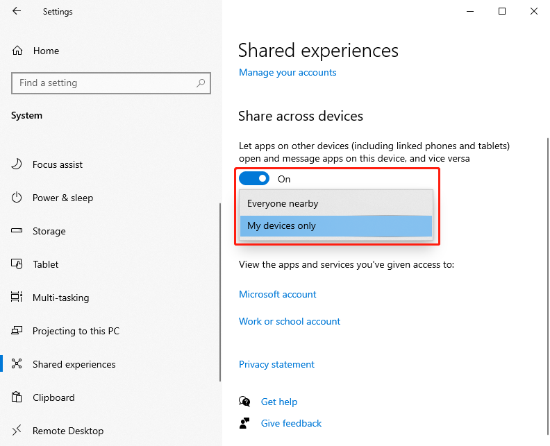 Comment activer le partage entre appareils sur Windows 11 10 et iPhone ?