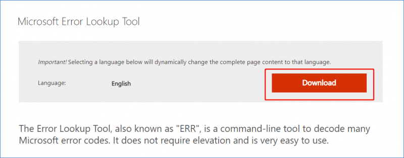 Co je nástroj Microsoft Error Lookup Tool? Jak jej stáhnout a používat?