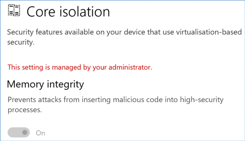 Corrigido - Windows Defender Esta configuração é gerenciada pelo administrador
