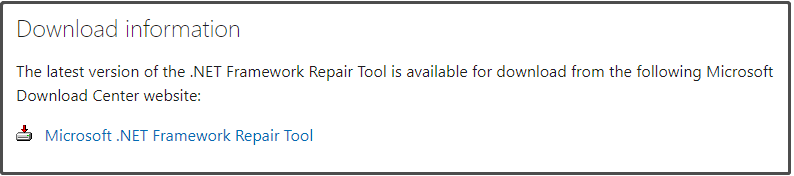   Laden Sie das Reparaturtool herunter