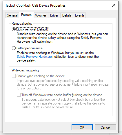 Какво представлява политиката за премахване на твърд диск? Как да получите достъп до него Windows 10 11