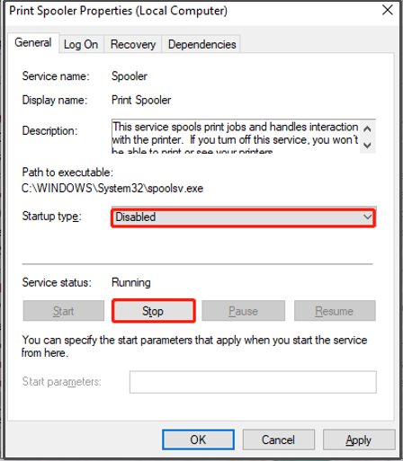 Sådan deaktiveres Windows Print Spooler Service Windows 10 11?