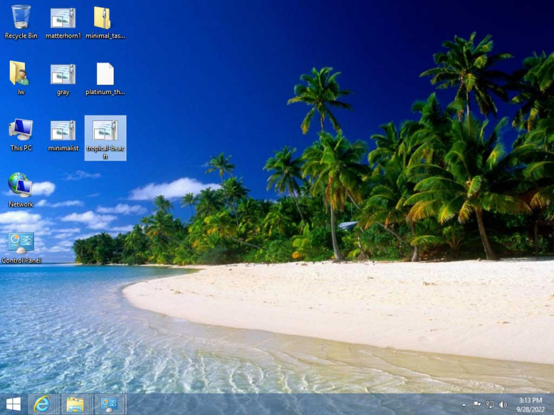   ธีม Windows 8 Tropical Beach