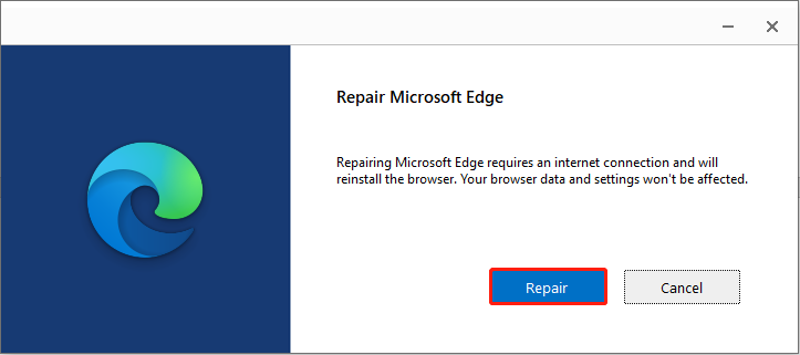   sửa chữa Microsoft Edge