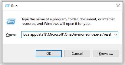   OneDrive zurücksetzen