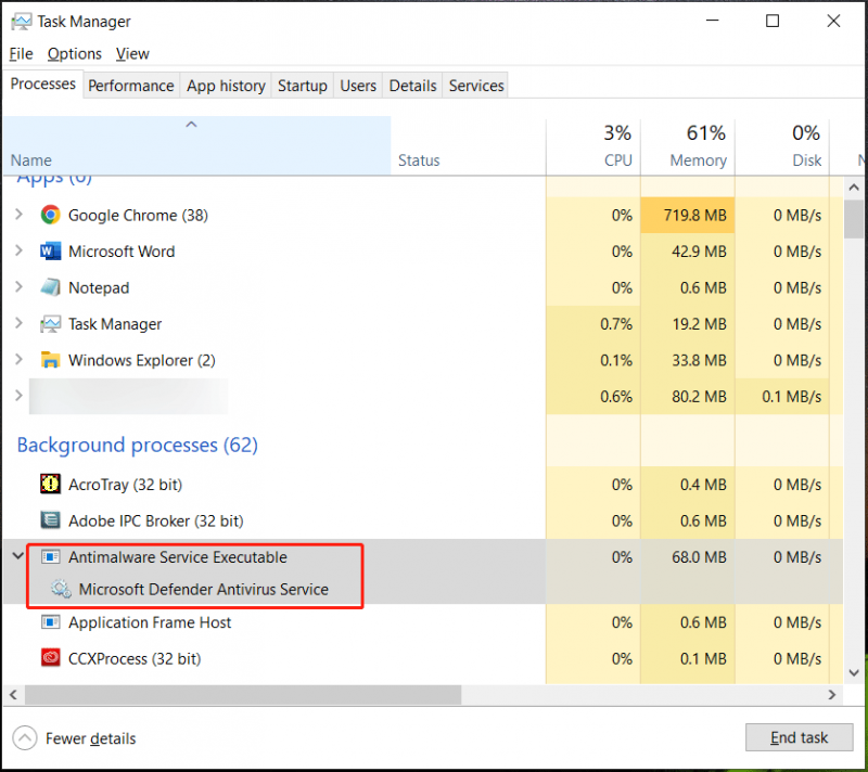 Com desactivar l'executable del servei antimalware a Windows 10 11?