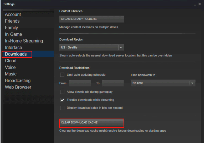 [Soluzioni facili] Come risolvere il download di Steam bloccato al 100%?