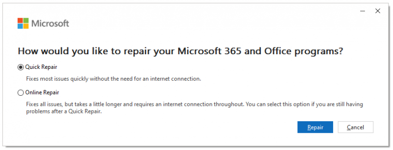   Reparar Microsoft Office