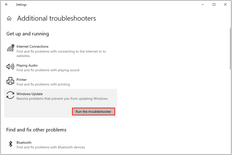   execute o solucionador de problemas do Windows Update