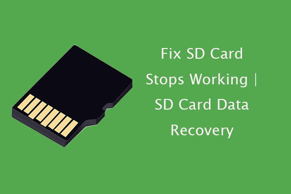 4 nasveti, kako popraviti, da kartica SD preneha delovati | Obnovitev podatkov s kartice SD