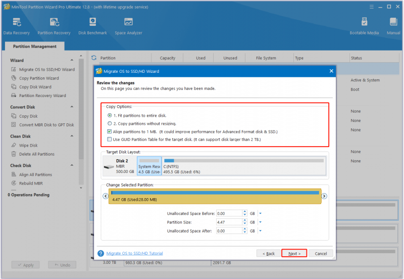   definir configurações de cópia