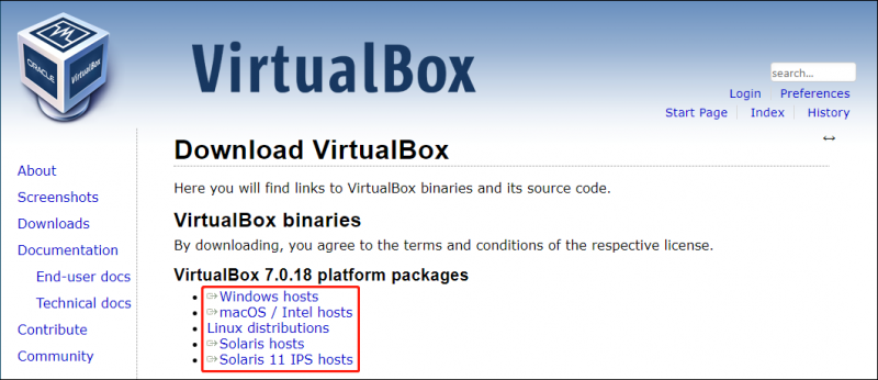  κατεβάστε το VirtualBox