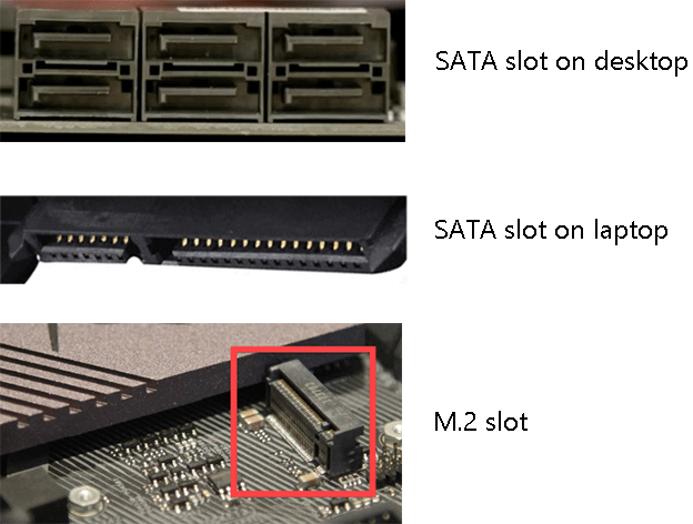   SATA i M.2 utori