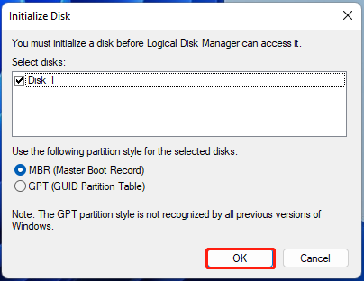   DM kullanarak diski MBR veya GPT'ye başlat