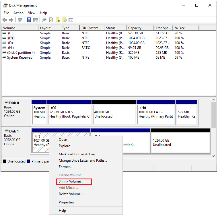 Maneiras fáceis e eficazes de reduzir o volume no Windows Server